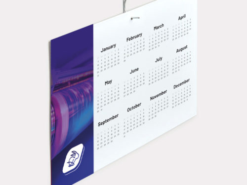Calendrier mural cartonné