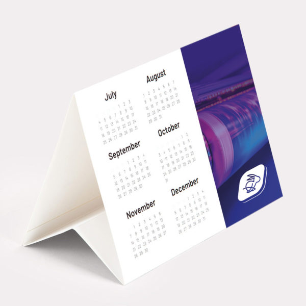 Calendrier de bureau avec chevalet