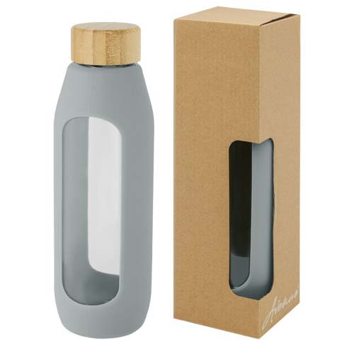 Bouteille Tidan de 600 ml en verre borosilicate avec grip en silicone – Image 9
