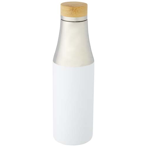 Bouteille Hulan de 540 ml en acier inoxydable avec cuivre et isolation par le vide avec couvercle en bambou