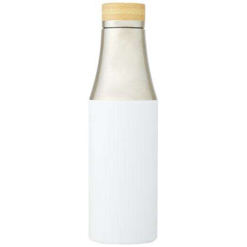 Bouteille Hulan de 540 ml en acier inoxydable avec cuivre et isolation par le vide avec couvercle en bambou – Image 2