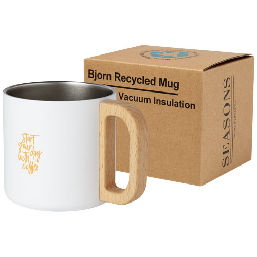 Tasse Bjorn de 360 ml en acier inoxydable recyclé certifiée RCS avec isolation sous vide et couche de cuivre – Image 4