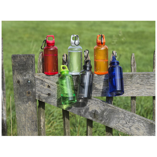 Bouteille d'eau Oregon de 400 ml en plastique recyclé avec mousqueton – Image 6