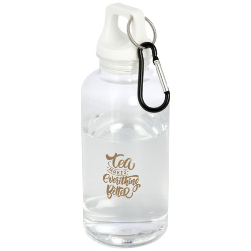 Bouteille d'eau Oregon de 400 ml en plastique recyclé avec mousqueton – Image 3