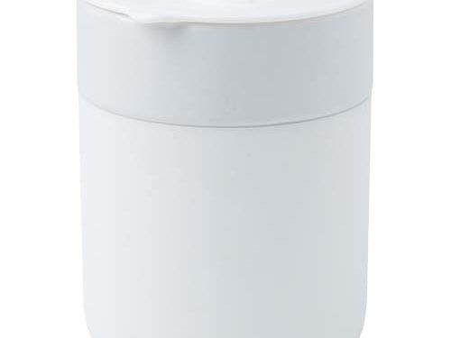 Gobelet en céramique Java de 330 ml avec revêtement en silicone et couvercle en plastique