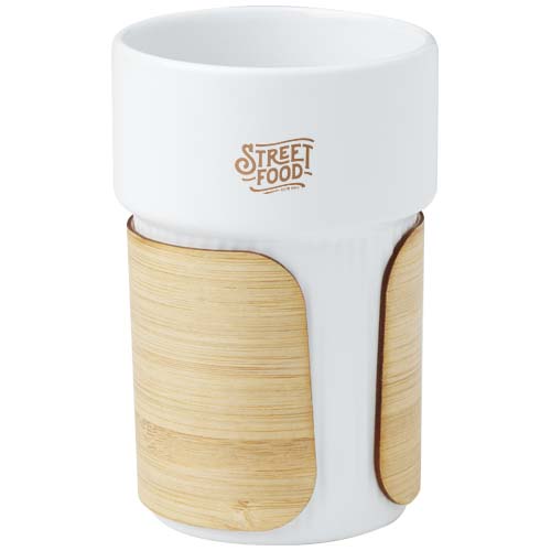 Gobelet Fika de 340 ml avec couvercle en bambou – Image 3