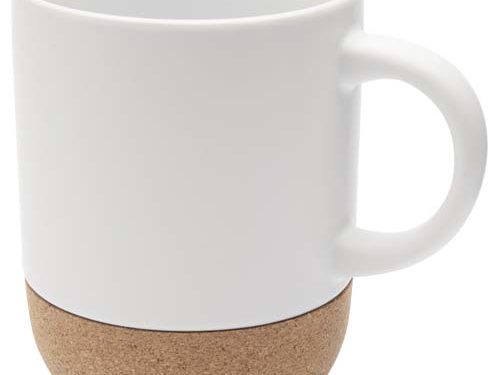 Mug Billie en céramique de 300 ml avec détails en liège et finition matte