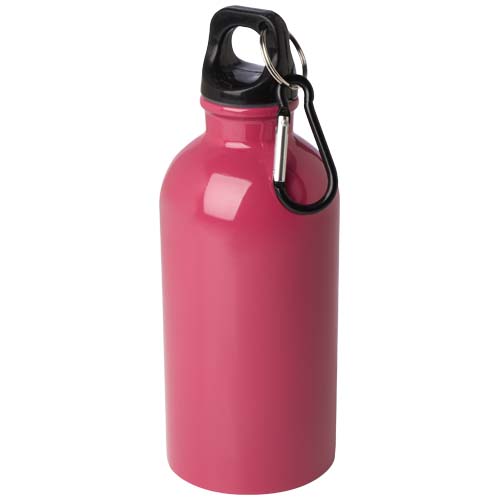 Bouteille d'eau Oregon de 400 ml simple paroi en acier recyclé certifié RCS avec mousqueton – Image 10