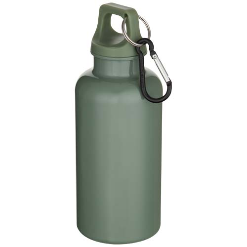 Bouteille d’eau Oregon de 400 ml en plastique recyclé uni certifié RCS avec mousqueton – Image 11