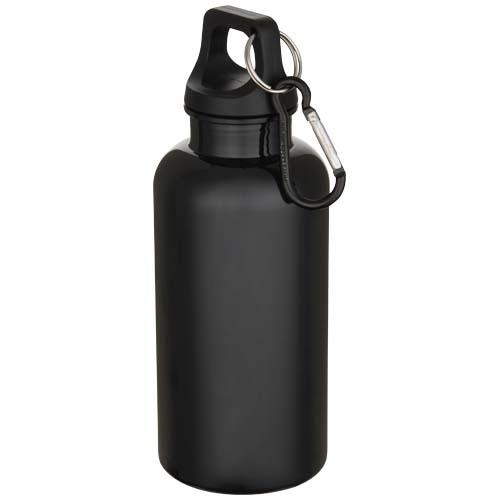 Bouteille d’eau Oregon de 400 ml en plastique recyclé uni certifié RCS avec mousqueton – Image 13