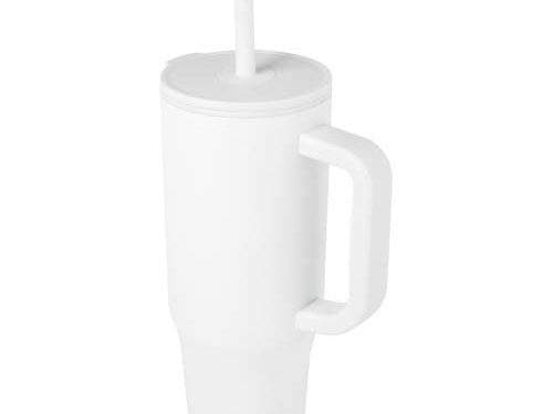 Gobelet isotherme Brady 900 ml certifié RCS avec paille en silicone