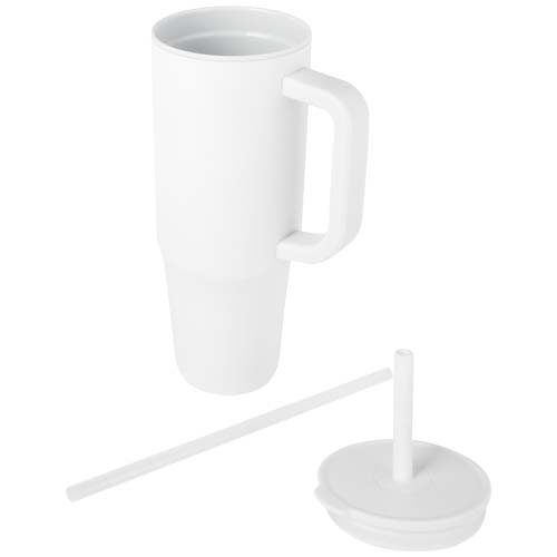 Gobelet isotherme Brady 900 ml certifié RCS avec paille en silicone – Image 4