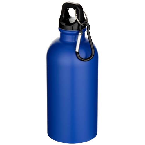 Bouteille d’eau Oregon de 400 ml à simple paroi avec finition MATE, en acier inoxydable recyclé certifié RCS avec mousqueton – Image 5