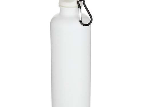 Bouteille d’eau Oregon de 750 ml en plastique recyclé uni certifié RCS avec mousqueton