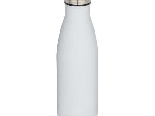 Bouteille d’eau Cove de 500 ml en acier inoxydable isolée sous vide et à double paroi avec détails en liège