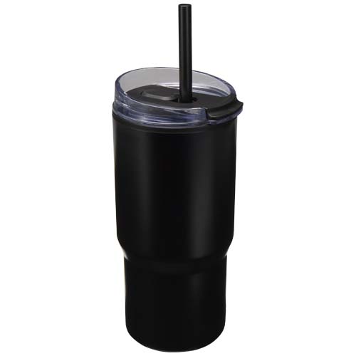 Gobelet isotherme à double paroi Westin 540 ml en RCS recyclé, avec paille – Image 9