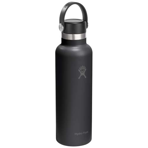 Gourde isotherme en acier inoxydable Hydro Flask à goulot standard, 621 ml, avec bouchon à paille – Image 4