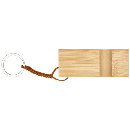 Support de téléphone en bambou Bosona avec porte-clés – Image 2