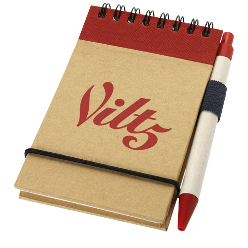 Bloc-notes recyclé format A7 avec stylo Zuse – Image 3