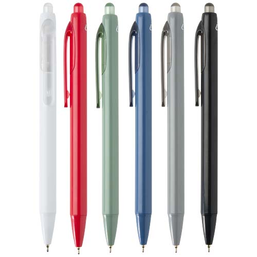 Stylo bille Glen avec double injection recyclé RCS (encre bleue) – Image 5