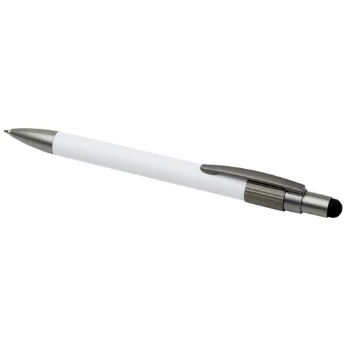 Stylo bille recyclé RCS avec stylet et toupie antistress (encre bleue) Rill – Image 5
