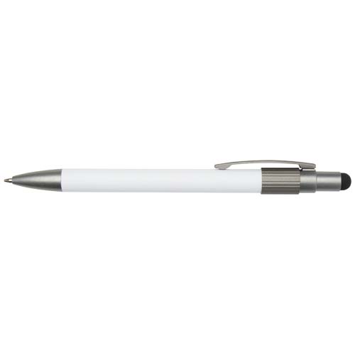 Stylo bille recyclé RCS avec stylet et toupie antistress (encre bleue) Rill – Image 2