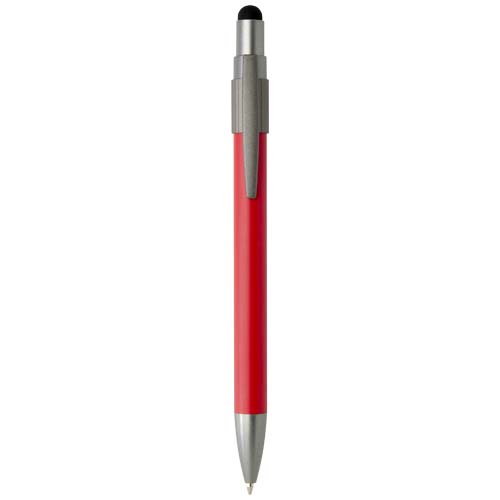 Stylo bille recyclé RCS avec stylet et toupie antistress (encre bleue) Rill – Image 8
