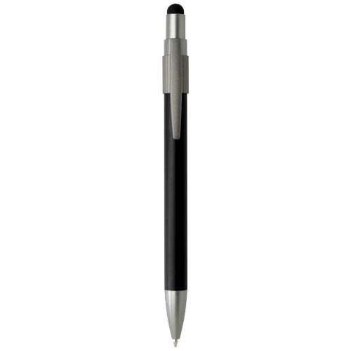 Stylo bille recyclé RCS avec stylet et toupie antistress (encre bleue) Rill – Image 12