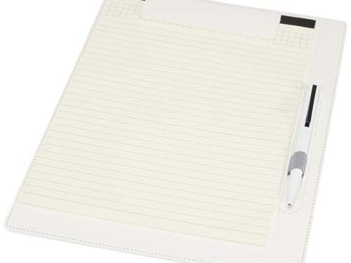 Porte-bloc Clast A4 avec fermeture magnétique et stylo bille recyclé RCS (encre noire)