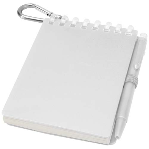 Ensemble carnet souple d’extérieur recyclé et stylo bille (encre noire) Lig Mini