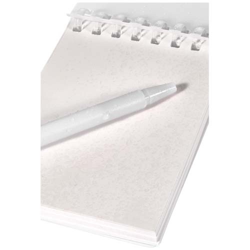Ensemble carnet souple d’extérieur recyclé et stylo bille (encre noire) Lig Mini – Image 7