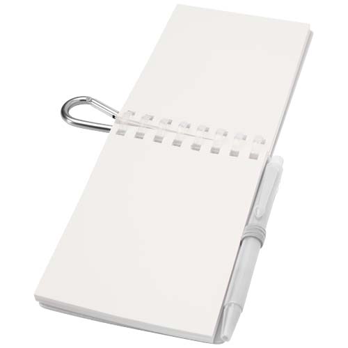 Ensemble carnet souple d’extérieur recyclé et stylo bille (encre noire) Lig Mini – Image 5