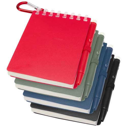 Ensemble carnet souple d’extérieur recyclé et stylo bille (encre noire) Lig Mini – Image 8