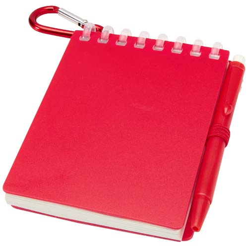 Ensemble carnet souple d’extérieur recyclé et stylo bille (encre noire) Lig Mini – Image 9