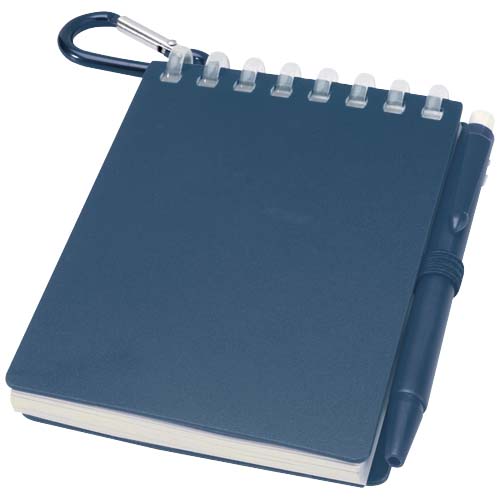 Ensemble carnet souple d’extérieur recyclé et stylo bille (encre noire) Lig Mini – Image 10