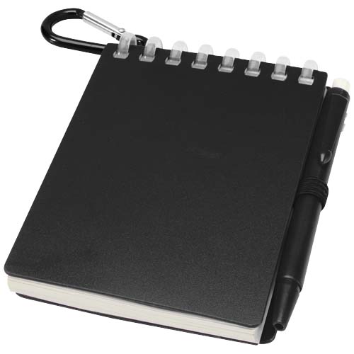 Ensemble carnet souple d’extérieur recyclé et stylo bille (encre noire) Lig Mini – Image 12