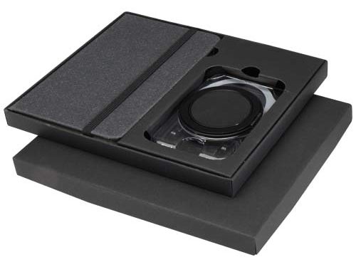 Coffret cadeau Kern avec carnet à couverture rigide A6 et portefeuille MagSafe
