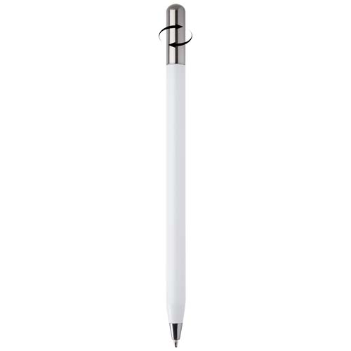Stylo à bille à mécanisme rotatif SMART en aluminium recyclé (encre noire) – Image 4
