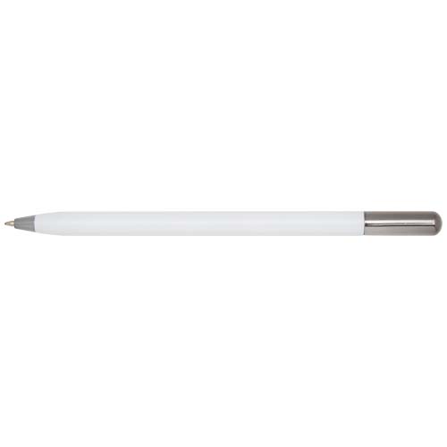 Stylo à bille à mécanisme rotatif SMART en aluminium recyclé (encre noire) – Image 2