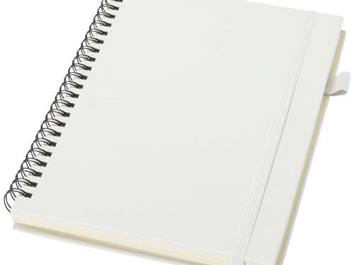 Cahier à spirales Liss A5 à couverture rigide en plastique recyclé