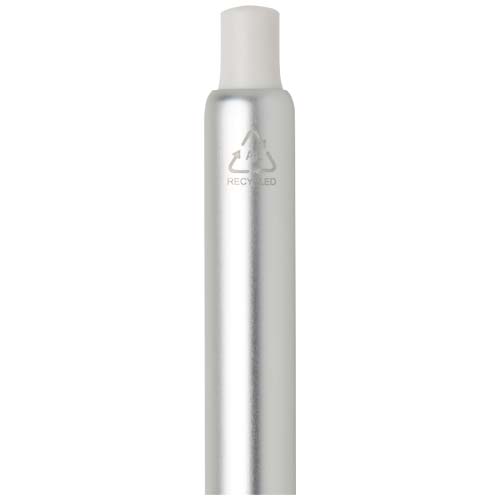 Stylo à bille Soffit en aluminium recyclé, à mécanisme à clic et anodisé (encre bleue) – Image 4