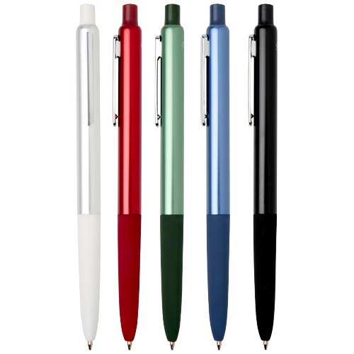 Stylo à bille Soffit en aluminium recyclé, à mécanisme à clic et anodisé (encre bleue) – Image 5