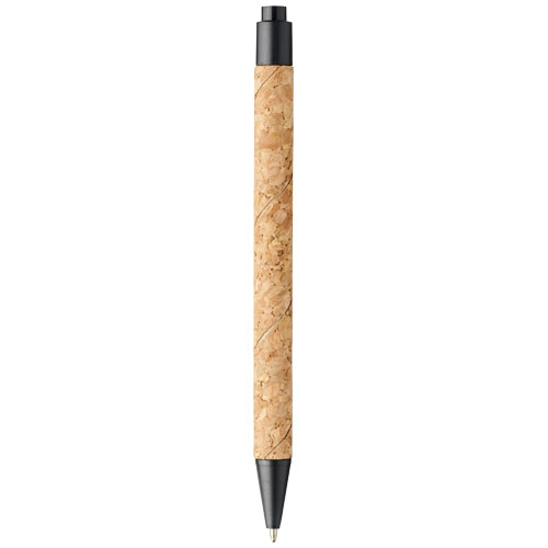 Stylo bille Midar en liège et paille de blé (encre noire) – Image 3