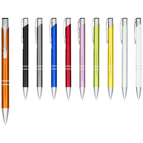 Stylo bille rétractable en aluminium anodisé Moneta (encre noire) – Image 4