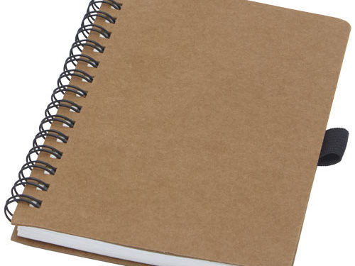 Carnet Cobble A6 à spirales en carton recyclé avec papier de pierre