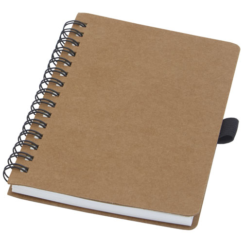 Carnet Cobble A6 à spirales en carton recyclé avec papier de pierre