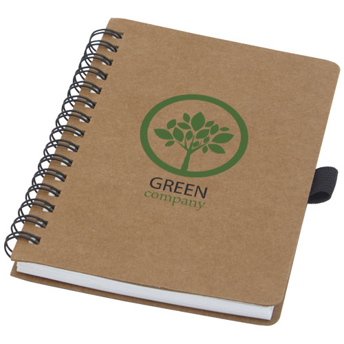Carnet Cobble A6 à spirales en carton recyclé avec papier de pierre – Image 4