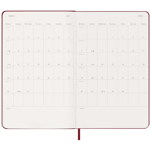 Agenda L hebdomadaire 12 mois Moleskine à couverture rigide – Image 6