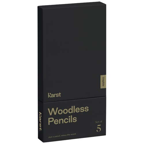 Ensemble de crayons graphite 5 pièces K’arst® 2B sans bois