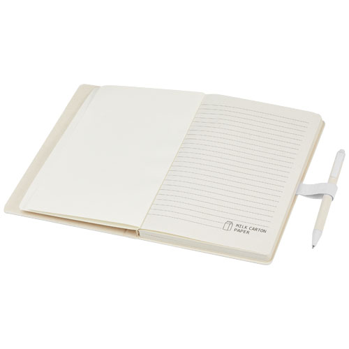 Ensemble carnet de notes format A5 et stylo bille, à partir de briques de lait recyclées, Dairy Dream – Image 5